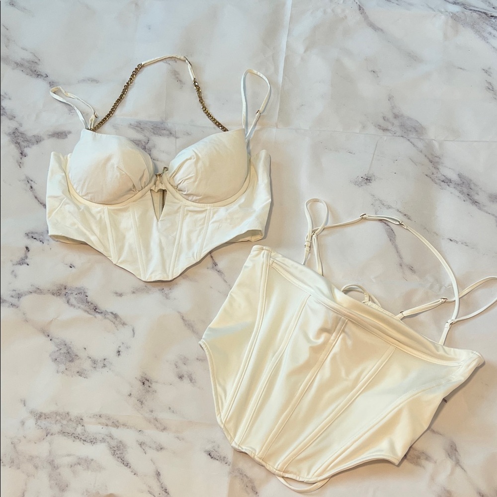 Set of two Oh Polly Crop Corset Tops -Size US 4 & 6